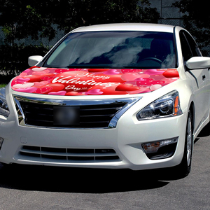 Fundas Personalizadas para Capó de Coche de 5x4 pies, con Diseños para San Valentín, Festivales, Deportes, Aptas para la Mayoría de los Coches y SUVs, el Mejor Regalo - Product Image 2