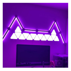 Rgb Wifi App Bluetooth Led Triángulo Interior Atmósfera Lámparas de pared para juegos de computadora Dormitorio Decoración Led Quantum Night Light - Product Image 4