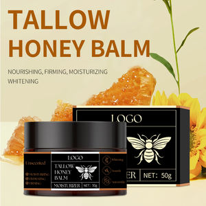 Crème fouettée biologique pour le visage, beurre corporel hydratant, produits de soin de la peau, baume au suif jaune et au miel - Product Image 2