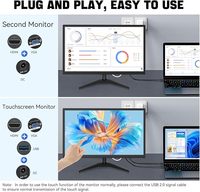 Nuevo Monitor Táctil IPS FHD de 22 Pulgadas 1920x1080P con Pantalla Táctil de 10 Puntos / Puertos VGA/USB Serie Empresarial con 3 Años de Garantía