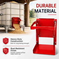 JH-Mech Porte coulissante pour silo à grain de camion agricole, goulotte détachable 9x9 pouces, efficace, anti-éclaboussures et étanche