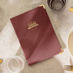 Carpeta de Menú Personalizada con Banda Elástica, Cubiertas para Menús A4 A5, para Restaurantes - Product Image 2