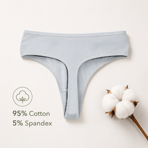 <span class=keywords><strong>Slip</strong></span> <span class=keywords><strong>Brasiliano</strong></span> <span class=keywords><strong>Donna</strong></span> Plus-Size 95% Cotone Invisibile a Vita Alta Fantasia Tinta Unita Traspirante Senza Pizzicature all'Inguine - Product Image 1
