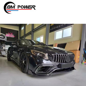 ชุดตัวถังคาร์บอนไฟเบอร์แห้ง W217 S63สำหรับรถยนต์,ตัวครอบไฟตัดหมอกหน้าลิป C217อุปกรณ์เสริมรถยนต์ <span class=keywords><strong>S</strong></span> <span class=keywords><strong>Class</strong></span> <span class=keywords><strong>Coupe</strong></span> S63 - Product Image 5