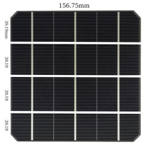 156 תא סולארי מונוקריסטלי קטן 39 מ "מ 1/4 לחתוך יעילות 19.8% 1.21w צבע שחור לפאנלים סולאריים - Product Image 4