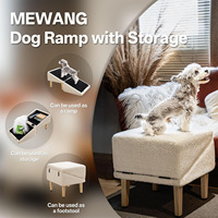 Rampe d'escalier en bois pour chien 2 en 1, marches pour animaux de compagnie pour canapé, aide à l'escalade en intérieur, escalier pour chien, mobilier pour animaux de compagnie