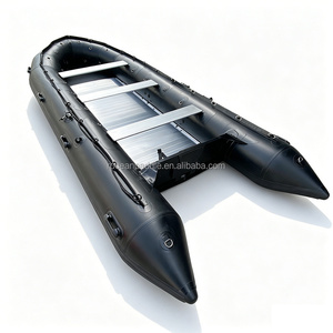 Stock d'usine 5.5m 5.8m fond en aluminium <span class=keywords><strong>grand</strong></span> <span class=keywords><strong>grand</strong></span> bateau en caoutchouc de sauvetage gonflable avec moteur hors-bord - Product Image 1