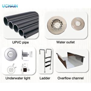 Piscine modulaire en acier inoxydable Installation rapide <span class=keywords><strong>Entretien</strong></span> facile pour hôtel Gym Piscine extérieure Projet - Product Image 6