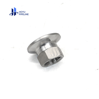 Klem Nipple Jantan Betina Stainless Steel 304 BSP NPT DIN, Adaptor Betina 1.5" Tri-clamp Triclamp Tri Clamp Ferrule Flange