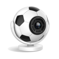 Projecteur de ballon de football Coupe du Monde, compatible 8K, mini-projecteur LED natif 720P avec puce intelligente WiFi BT pour cinéma en plein air