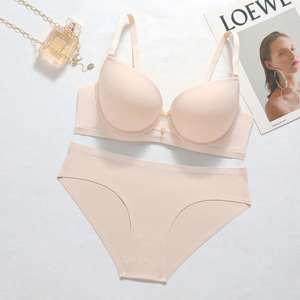 Charmoire OEM/ODM reggiseni e mutandine Set biancheria intima Sexy <span class=keywords><strong>Lingerie</strong></span> taglie forti <span class=keywords><strong>Micro</strong></span> reggiseno senza cuciture T Shirt Push reggiseno per donna - Product Image 4