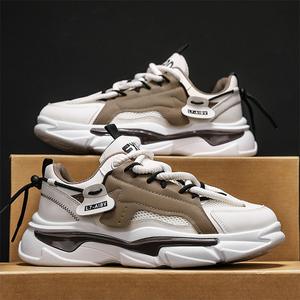 Zapatillas de malla con cordones para hombre, estilo 2026, a la moda, ligeras, transpirables, con suela gruesa, elevadas, para fitness, uso casual y moderno. - Product Image 5