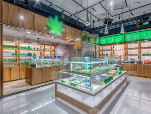 Özel Wape cam Vitrine tütün dispanser vitrin ahşap puro dükkanı malzemeleri dekorasyon duman mağaza tezgahı vitrin - Product Image 4