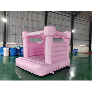 Castillo Inflable para Niños, de PVC Resistente, para Bodas y Fiestas, Casa de Brinco Rosa para Interiores, Casa de Brinco Blanca Inflable para Exteriores - Product Image 3