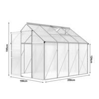 Structure de serre agricole de jardin en aluminium Serre résidentielle Kit de serre en polycarbonate