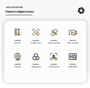 Cámara de Juguete para Niños y Niñas de 3 a 8 Años, Ideal para Regalo de Navidad, Cumpleaños o Festividades, con Tarjetas T. - Product Image 6