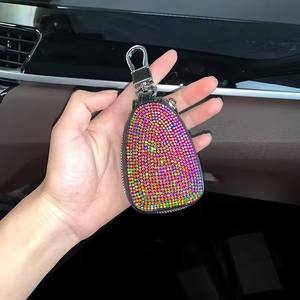 <span class=keywords><strong>Porte</strong></span>-clés de voiture universel en diamant mallette de rangement <span class=keywords><strong>porte</strong></span>-clés en cristal de luxe sac à main portefeuille pour <span class=keywords><strong>BMW</strong></span> Lada Benz <span class=keywords><strong>porte</strong></span>-clés - Product Image 3