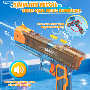 Pistolet à eau automatique pour adultes et enfants, portée de 27 à 32 pieds, jouet de piscine pour l'été, plage, pistolet à eau électrique - Product Image 3