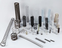 Peredam Kejut Sepeda Baja Tahan Karat Grosir, Pegas Spiral Baja Karbon Titanium, Pegas Kompresi Spiral Sepeda