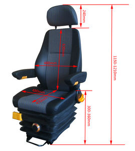 Comfortabele Lederen Universele Stoel Voor Kraancabine - Product Image 2