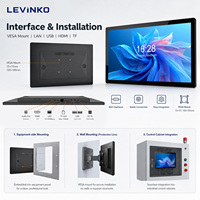 Panel Sentuh Dinding Levinko 21.5 Inci PoE Android dengan Kamera dan Mikrofon untuk Kontrol Bangunan Pintar