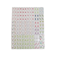 Table de Mahjong Américain de Luxe Shinvale en Acrylique Rose, Tuiles à Quatre Couches Couleurs Mixtes, Mini Format Voyage Portable, Emballage Personnalisé