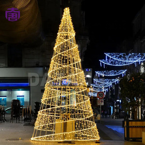 Cone Shaped Christmas <b>Tree</b> String <b>Lights</b> <b>LED</b> <b>Light</b> <b>Tree</b> Tower for Plaza Garden Display - Product Image 2