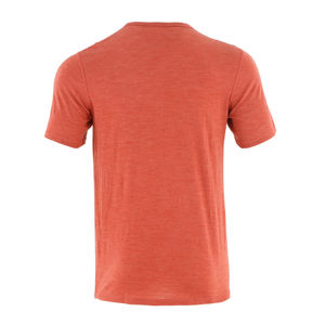 Camiseta Henley de Manga Corta para Hombre, de Lana Merino, Ecológica, Suave, Antiolor, con Serigrafía en Blanco, 180 g/m² - Product Image 2