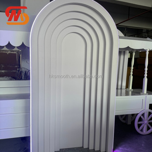 SMOOTH Elegant White Acrylic Backdrop Mariage Arch Multi-layer Pvc Background for <b>Wedding</b> - Product Image 2