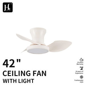 <b>Modern</b> White Simple Decorative Mini <b>Ceiling</b> <b>Fan</b> DC Motor Remote Control Dimmable LED Light 3 Blades - Product Image 4