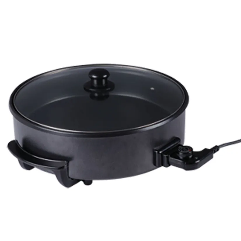 XH-40BL hot sale electric pizza pan aluminumelectric skillets with lid marble electric deep frying pan for sale