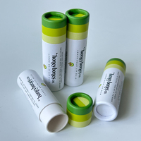 Emballage de baume à lèvres et de rouge à lèvres en tube de carton personnalisable, écologique, biodégradable, recyclable, de haute qualité, fait à la main, avec estampage