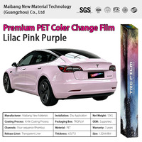 Vinilo Rosa Cristalino para Envolver: Autoadhesivo, Cambia de Color, PVC, Sin Burbujas, Removible, Resistente a los Rayos UV, para Automóviles