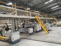 Ligne de production de machine d'emballage de carton à face unique en carton ondulé 3 plis double paroi duplex
