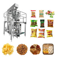 Machine d'emballage automatique multi-têtes numérique haute productivité pour chips et snacks, avec ensachage et collage
