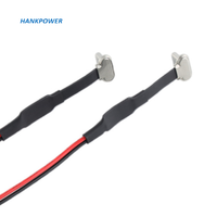 Vevor — ruban FPC plat USB Type C mâle vers FPC, connecteur à Angle droit personnalisé, câble de Charge d'alimentation 2 broches, avec fil rouge et noir