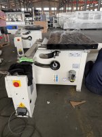 Scie à table horizontale MJ6132-D avec hotte d'extraction de poussière et levage motorisé du lame de scie, 380V 6.6kW