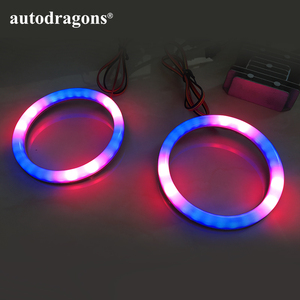 Anneaux lumineux LED universels RGBW en coton à commande par application, effet de poursuite, feux de jour, 140 mm - Product Image 5