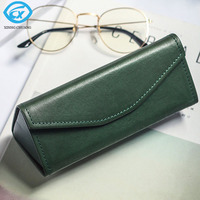 Offre Spéciale boîte d'emballage de lunettes avec logo personnalisé étui en cuir PU pliable à la mode pour lunettes de soleil étui organisateur pour lunettes et sacs