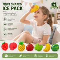 Cute Fruit-Shaped Cooling Pack for Children, Sports Recovery and Outdoor First Aid