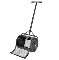 Épandeur de tourbe robuste pour jardin, applicateur d'engrais à poignée en T pour pelouse et jardin extérieur