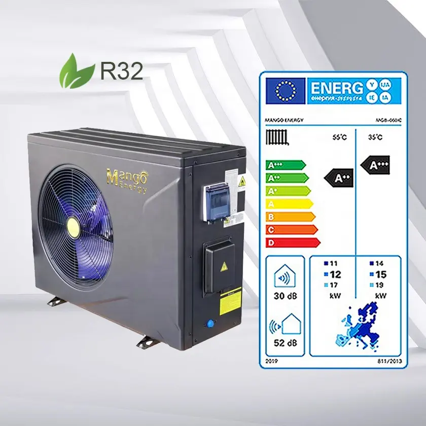 7KW 9KW 11KW 15KW Monoblock Inverter Hoge Efficiëntie Cop 5 Zwembad Verwarming Pomp