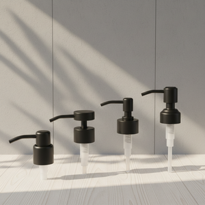 หัวปั๊มจ่ายของเหลวสำหรับเครื่องสำอางแบบ OEM <span class=keywords><strong>สี</strong></span><span class=keywords><strong>ดำ</strong></span> ขนาด 24/410 28/410 สำหรับโลชั่น แชมพู และผลิตภัณฑ์ทำความสะอาด - Product Image 1