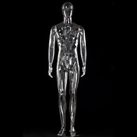 Mannequin masculin transparent en plastique léger pour vitrine, taille haute, corps entier