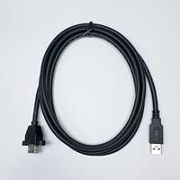 Câble d'extension USB 3.0 à montage sur panneau, USB Type A mâle vers femelle avec oreilles de fixation, pour charge et transmission de données pour PC