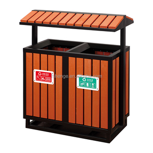 Ngoài trời thép không gỉ 4 ngăn chất thải bin 12L 120L hình vuông tái chế Thùng rác có thể cho nhà bếp sân bay nhà hàng sử dụng - Product Image 4