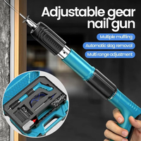 Pistolet à clous manuel pour fixation murale en béton, 5 vitesses réglables, acier inoxydable industriel, poignée en plastique, pour la construction