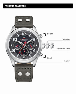 <span class=keywords><strong>Montre</strong></span> <span class=keywords><strong>pour</strong></span> <span class=keywords><strong>homme</strong></span> NAVIFORCE S1006 SGYGY, haute qualité, boîtier en acier inoxydable 304, avec montres à énergie <span class=keywords><strong>solaire</strong></span>, étanche 5ATM - Product Image 4