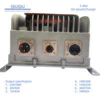Chargeur OBC 6,6 kW pour véhicule électrique, chargeur embarqué rapide 3,3 kW étanche pour chariot élévateur électrique