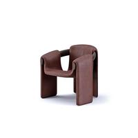 Fauteuil individuel IDAO Nordic Minimalist en forme de M, chaise de salle à manger en tissu avec revêtement unique, modèle 414, chaise de loisirs